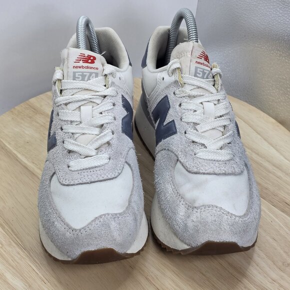 New Balance 574 Moonbeam Dark Arctic Grey Womens US 8 - WL574ZQA - Picture 4 of 9